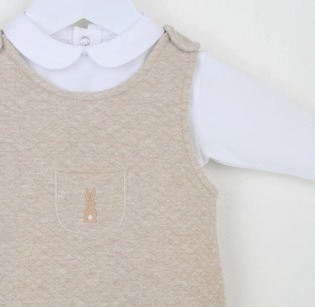 PEX Bunny Dungaree Suit - Natural