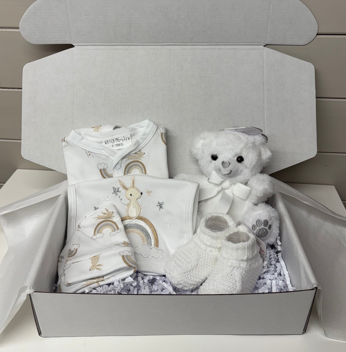 Baby Hamper Rabbits & Rainbows Gift Set
