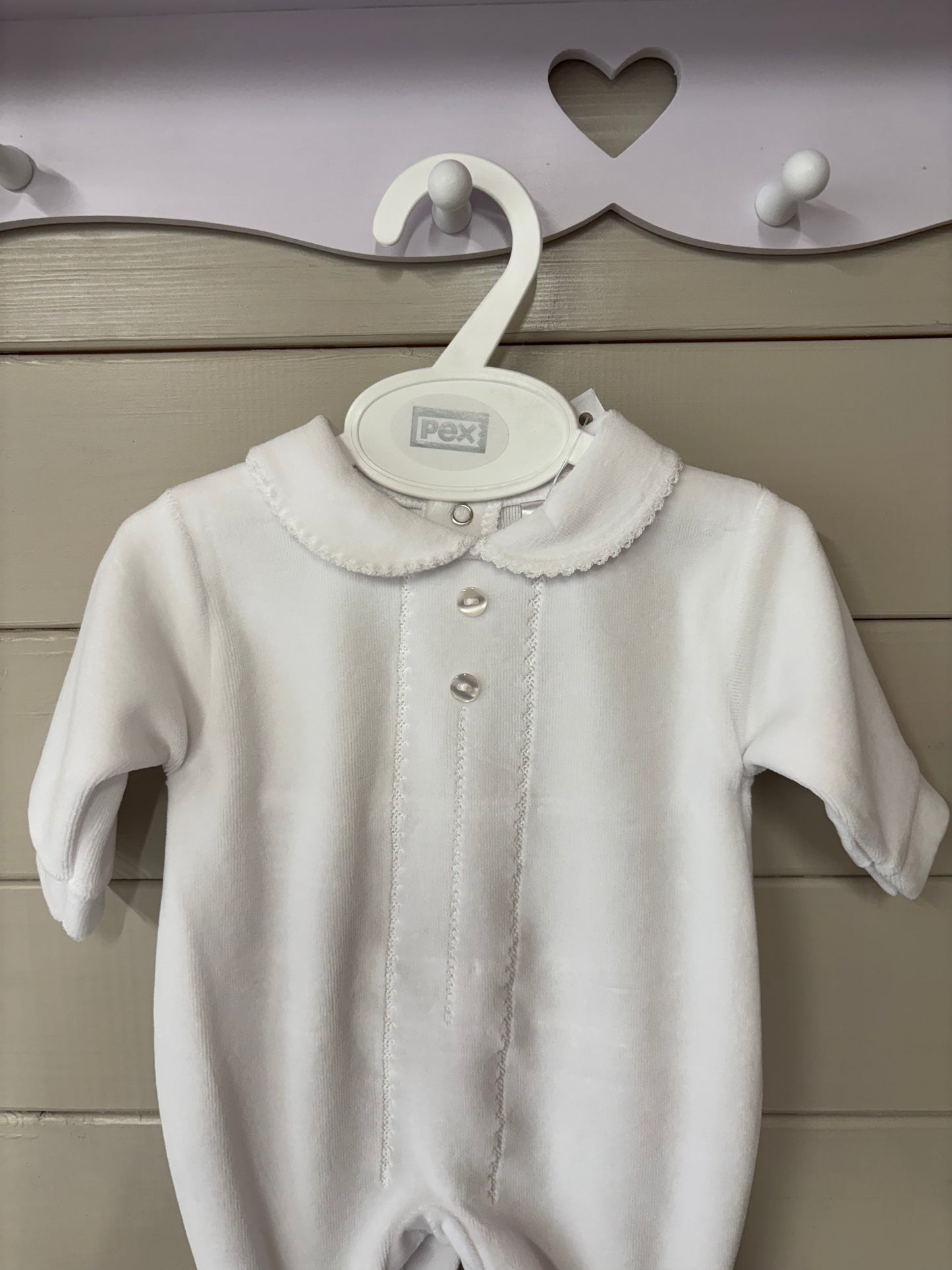 PEX Classic Sleepsuit - White