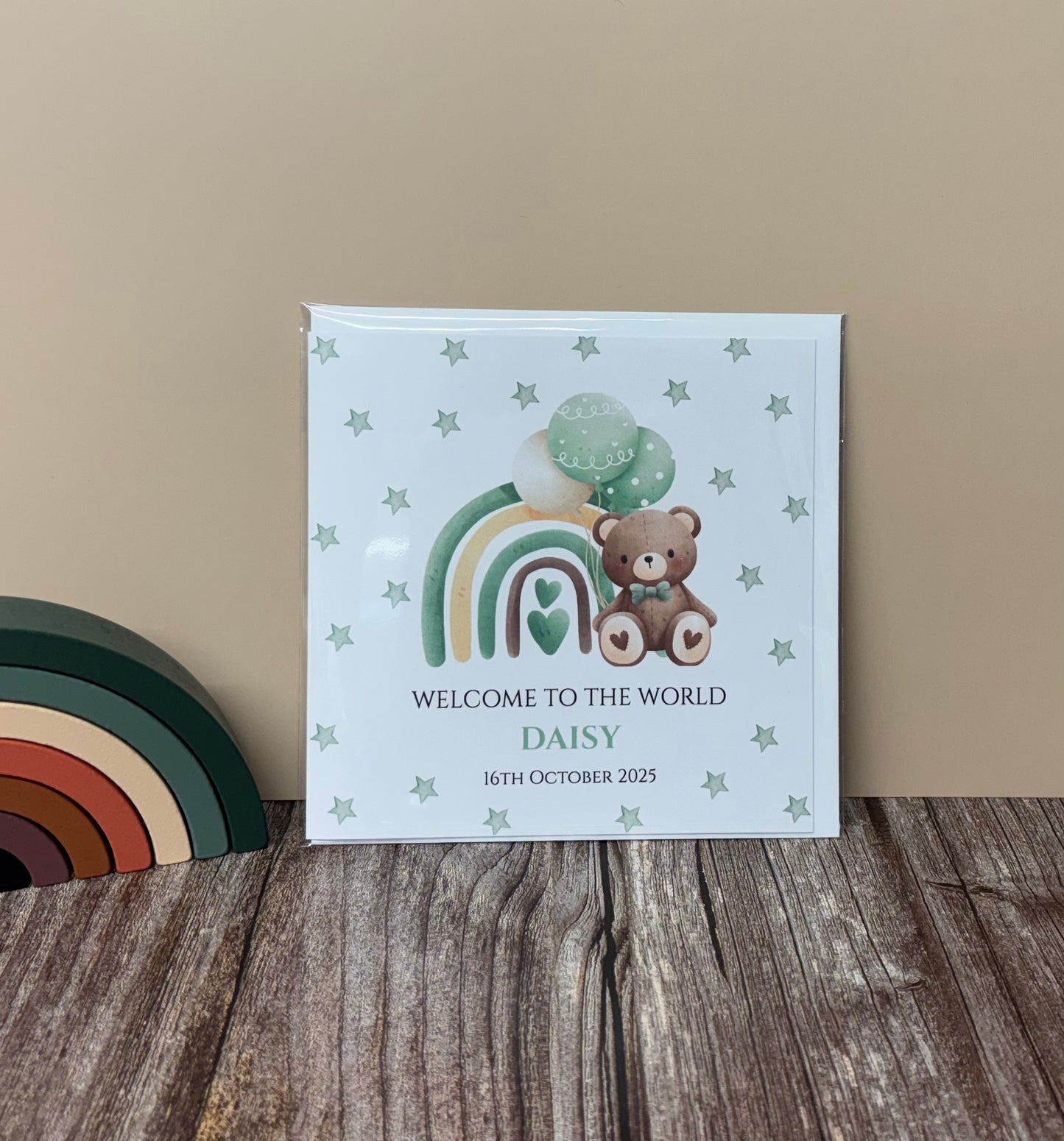 Personalised New Baby / Welcome To The World Card