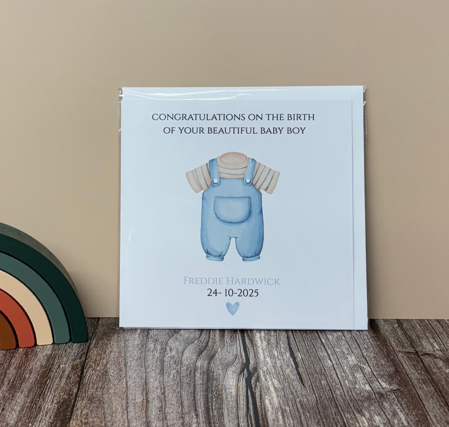 Personalised New Baby Boy / Welcome To The World Card